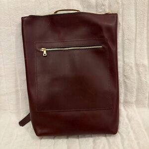 Portland Leather Cognac Laptop Backpack
